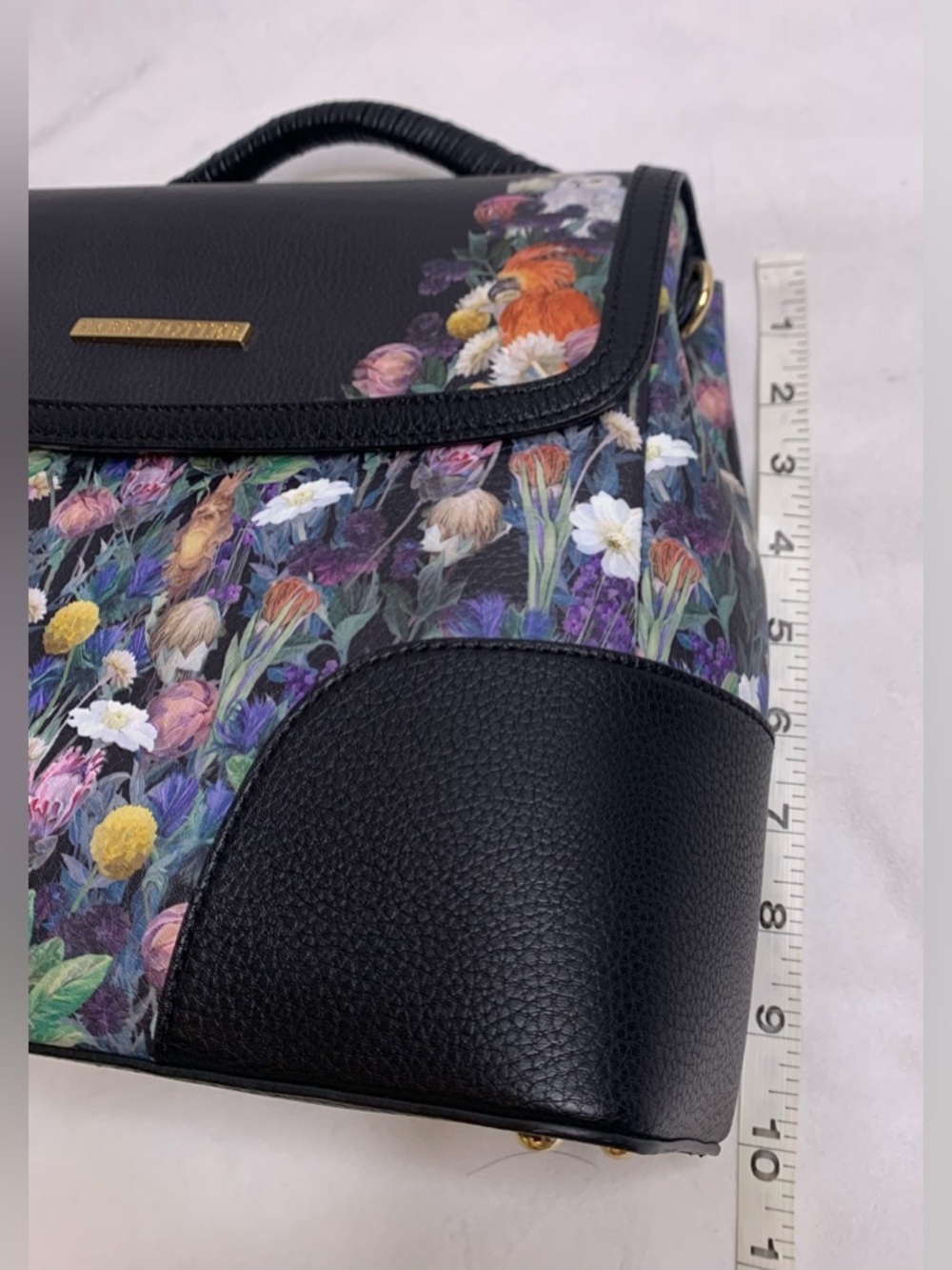 BoxLunch Exclusive Harry Potter Botanical Pets Handbag Hedwig Crookshanks Floral - Picture 12 of 12